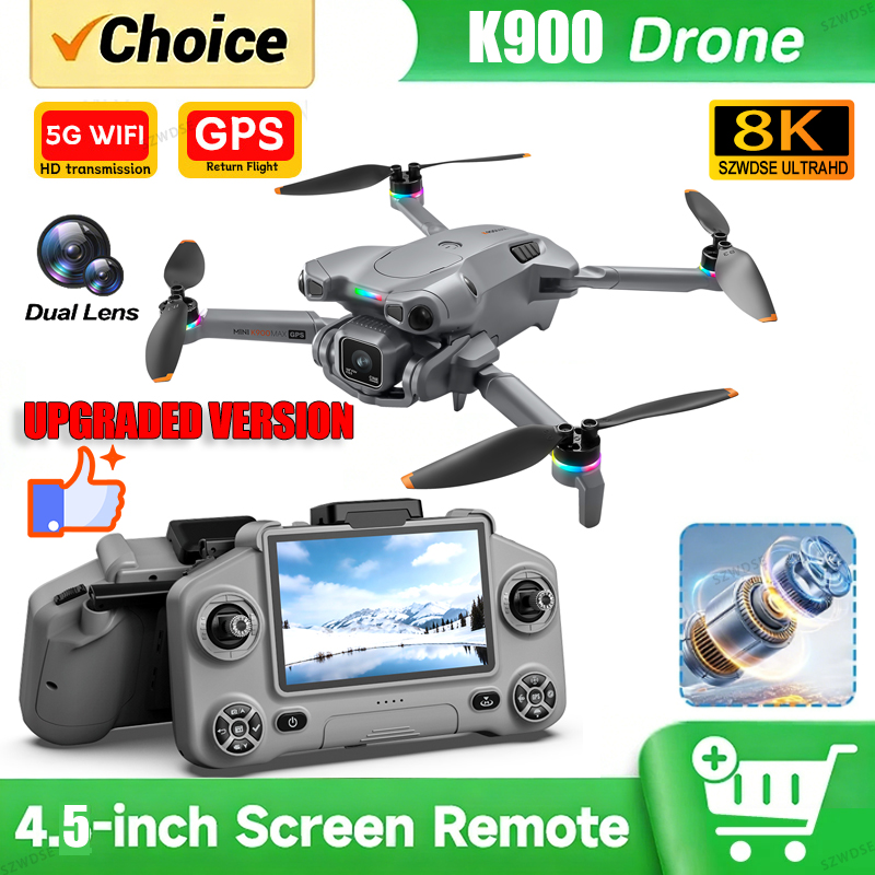 New K900 MAX GPS Drone with 4K - Drone Gimbal Brushless ulasan dan harga