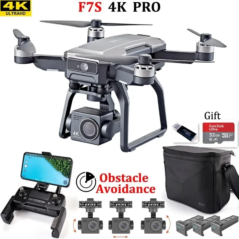 SJRC F7s 4K PRO Drone 4K obsca - Drone Gimbal Brushless ulasan dan harga