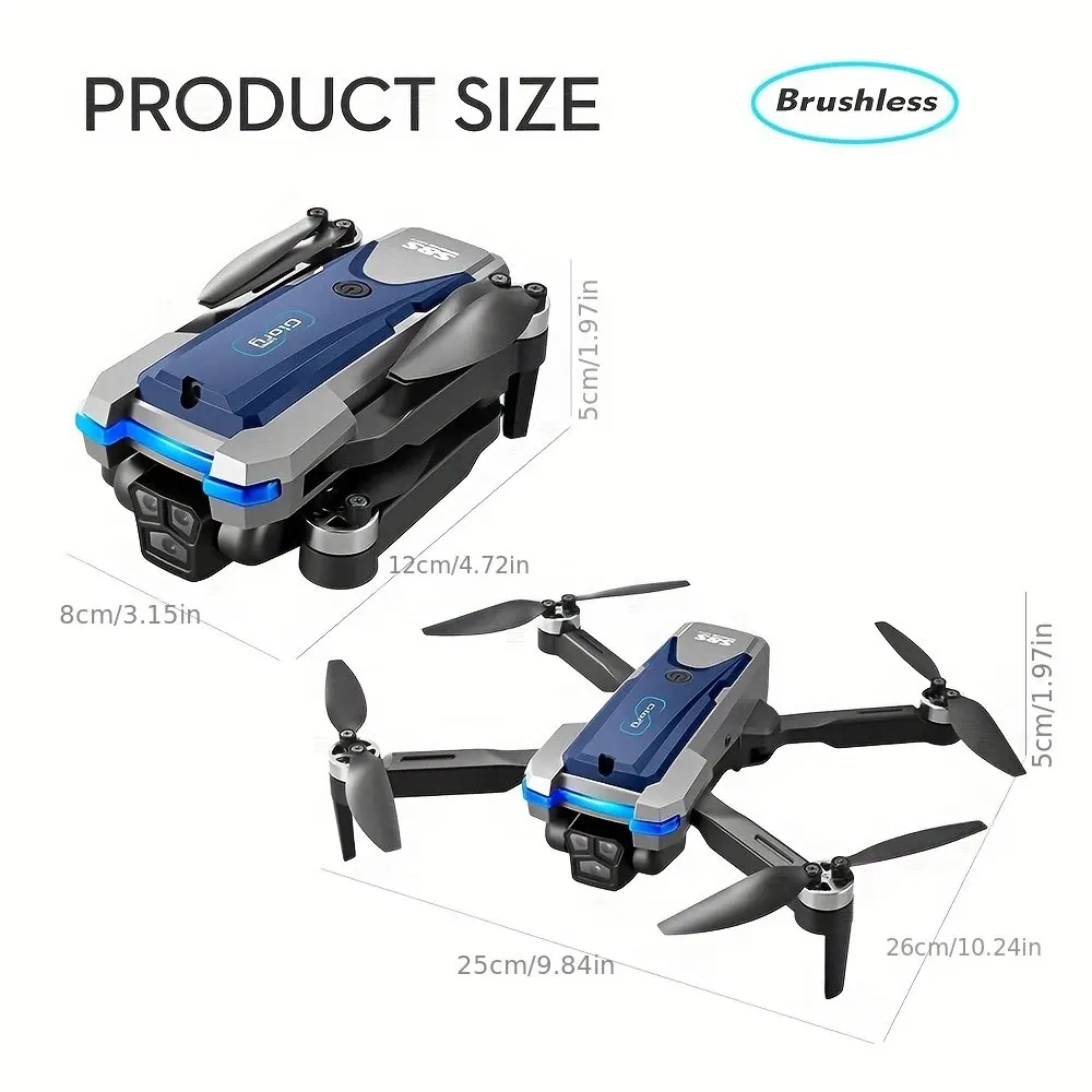S8S GPS Drone 5G Wifi 8K HD Du - Drone Gimbal Brushless ulasan dan harga
